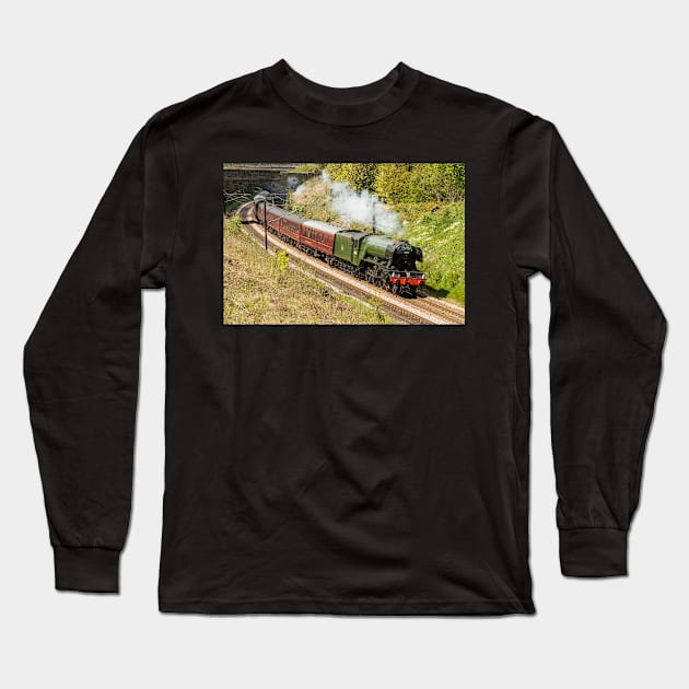 The Flying Scotsman Long Sleeve T-Shirt by davehudspeth